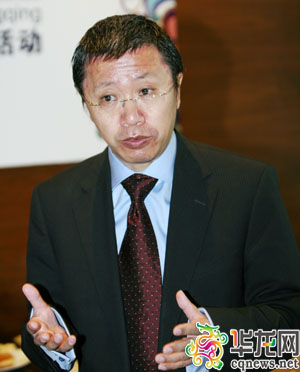 中国驻瑞典使馆参赞程家怡。 记者 李文科 摄